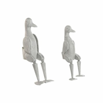 Декоративная фигура Home ESPRIT Серый утка 16 x 14 x 42 cm (2 Предметы)