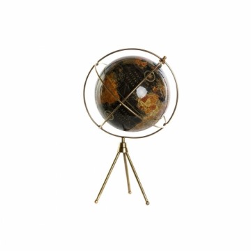 Земной глобус Home ESPRIT Жёлтый Коричневый Чёрный Vintage 25 x 25 x 42 cm (2 штук)