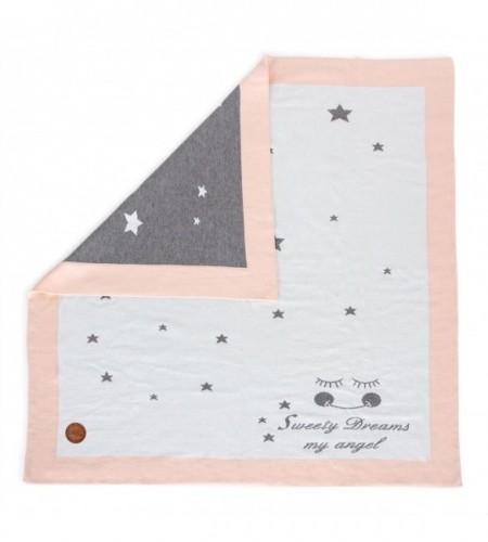 Adīta sega STARS PEACH 90x90 cm Ceba Baby (812)-izpārdošana image 1