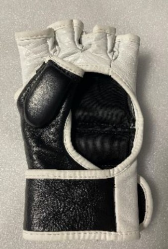 Sportera Cīņas cimdi 1521 , ādas (krāsa balts/melns) image 2