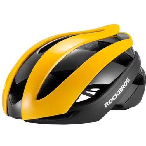 Rockbros 10110004006 bicycle helmet size M - yellow and black image 1