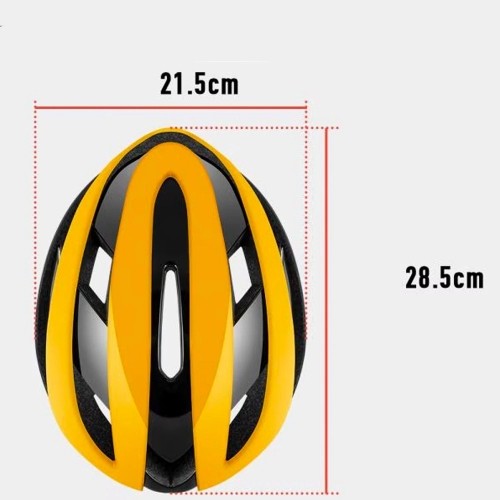 Rockbros 10110004006 bicycle helmet size M - yellow and black image 5