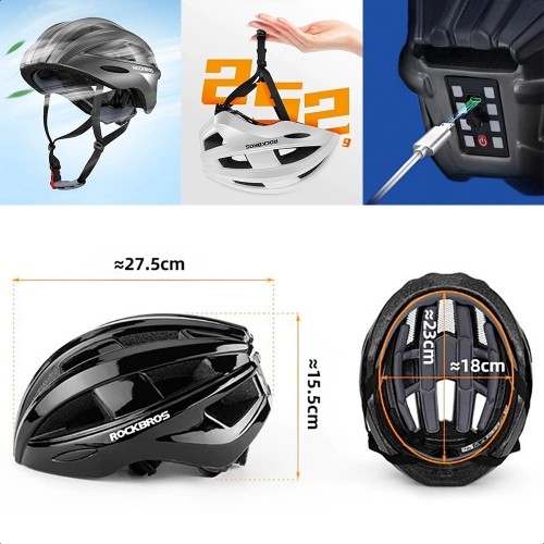 Rockbros ZK-013TI bicycle helmet - gray image 5