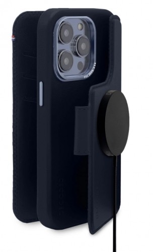 Decoded Detachable Wallet â MagSafe-compatible protective leather case for iPhone 14 Pro Max (navy) image 1