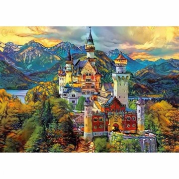 Puzle un domino komplekts Educa Neuschwanstein Castle 1000 Daudzums