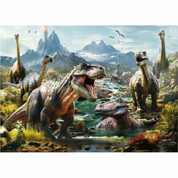 Puzle un domino komplekts Educa Ferocious dinosaurs 1000 Daudzums