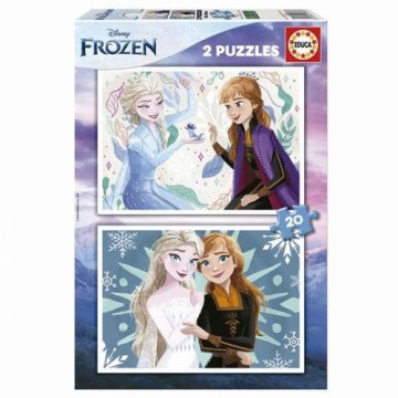 2 Pužļu Komplekts Frozen 20 Daudzums