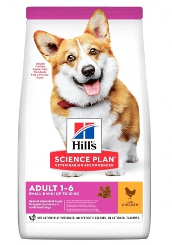 HILL'S Science Plan Adult small&mini Chicken - dry dog food - 1,5kg image 1