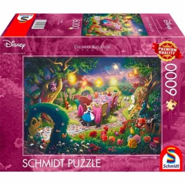 Schmidt Spiele Thomas Kinkade Studios: Disney Dreams Collection - Alice in Wonderland, Mad Hatter’s Tea Party, Puzzle