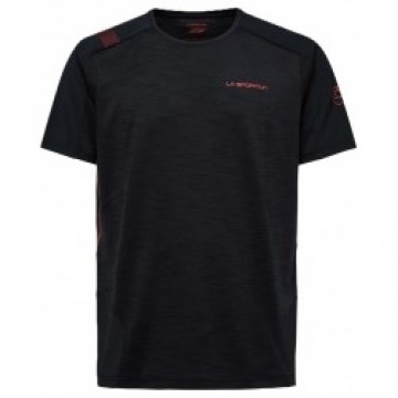 La Sportiva Krekls COMPASS T-Shirt M XL Black/Cherry Tomato
