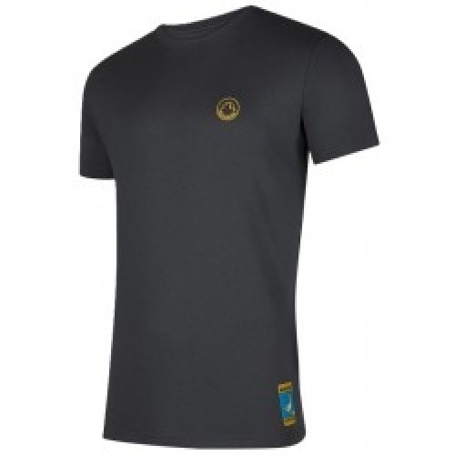 La Sportiva Krekls CLIMBING on the MOON T-Shirt M XL Carbon/Giallo image 1