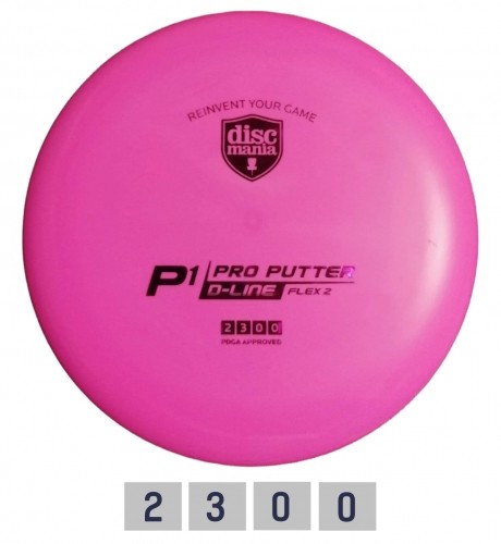 Discgolf DISCMANIA Putter D-LINE P1 FLEX 2 Pink 2/3/0/0 image 1