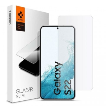 Закаленное стекло Spigen slim для Samsung galaxy S22