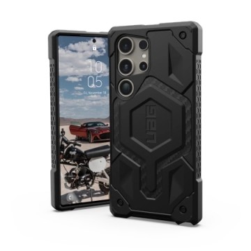 UAG Monarch Pro case for Samsung Galaxy S24 Ultra with magnetic module - black carbon