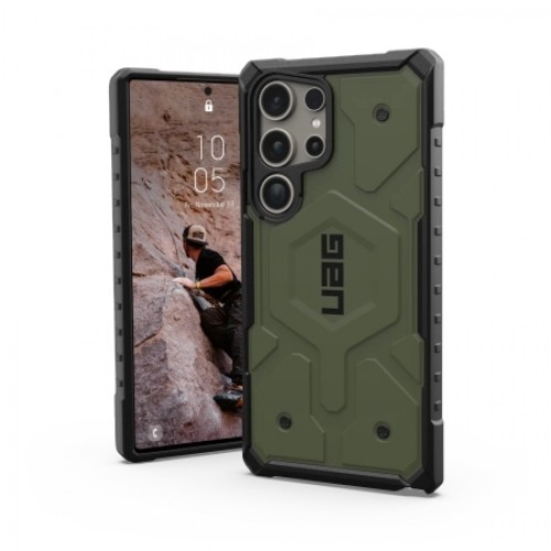 UAG Pathfinder Magnet case for Samsung Galaxy S24 Ultra with magnetic module - green image 1