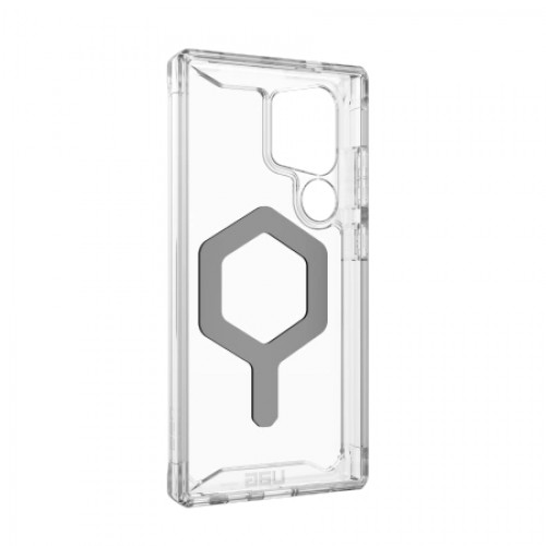 UAG Plyo Pro Magnet case for Samsung Galaxy S24 Ultra with magnetic module - transparent-gray image 2