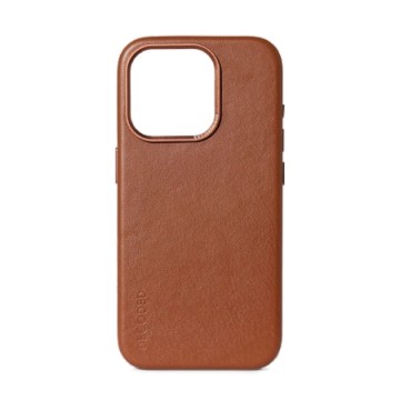Decoded Leather Case with MagSafe for iPhone 15 Pro - brown