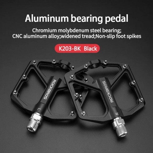 Rockbros K203-BK bicycle pedal set - black image 2
