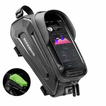 Rockbros B68 armored bicycle bag with phone cover 1.5l - black