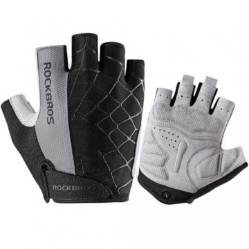 Rockbros S109GR cycling gloves, size S - gray