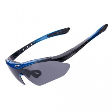 Rockbros 10134PL polarizing cycling glasses - blue