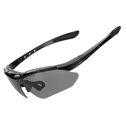 Rockbros 10143 photochromic UV400 cycling glasses - black image 1