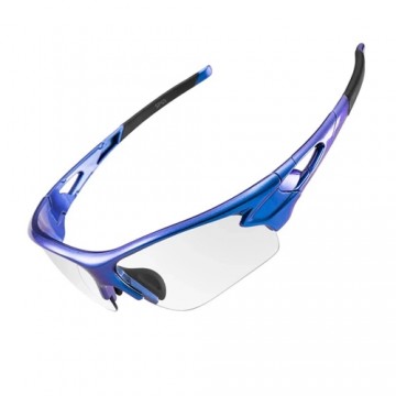 Rockbros 10069 photochromic UV400 cycling glasses - blue