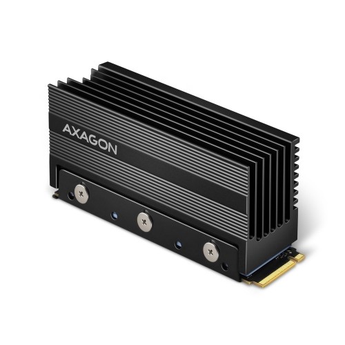 Axagon Passive aluminum heatsink for single-sided and double-sided M.2 SSD disks  size 2280  height 36 mm. image 1