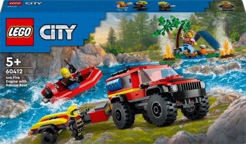 60412 LEGO® City  Fire Truck with Rescue Boat image 1