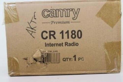 Camry   SALE OUT.  CR 1180 Internet radio, Black | CR 1180 | Internet radio | AUX in | Black | DAMAGED PACKAGING | Alarm function | CR 1180 | Internet radio | AUX in | Black | DAMAGED PACKAGING | Alarm function image 1