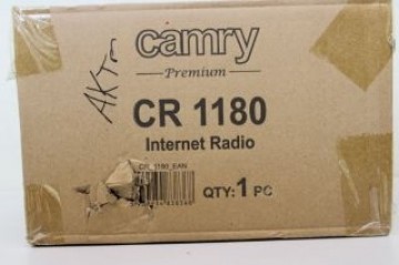 Camry   SALE OUT.  CR 1180 Internet radio, Black | CR 1180 | Internet radio | AUX in | Black | DAMAGED PACKAGING | Alarm function | CR 1180 | Internet radio | AUX in | Black | DAMAGED PACKAGING | Alarm function