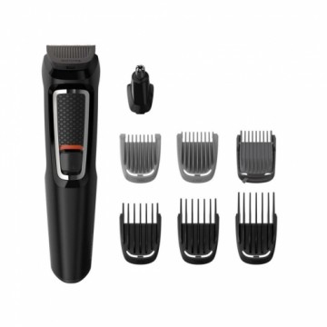 Philips   Philips Multigroom series 3000 8-in-1, Face and Hair MG3730/15 8 tools Self-sharpening steel blades Up to 60 min run time Rinseable attachments