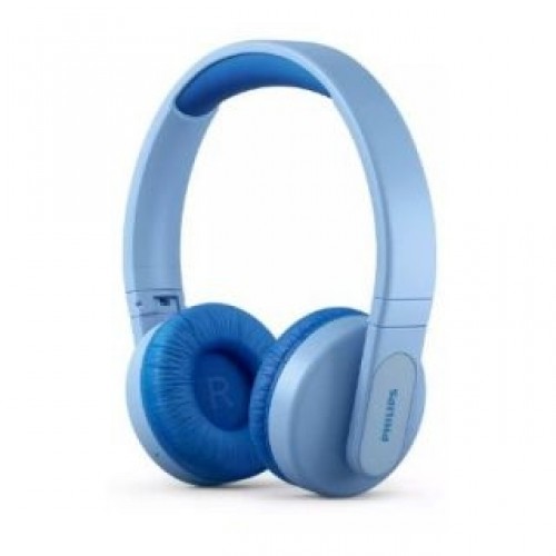Philips   Philips Kids wireless on-ear headphones TAK4206BL/00, Volume limited <85 dB, App-based parental controls, Light-up ear cups, Blue image 1