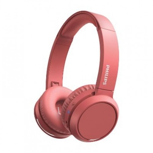 Philips   PHILIPS Wireless On-Ear Headphones TAH4205RD/00 Bluetooth®, Built-in microphone, 32mm drivers/closed-back, Red image 1