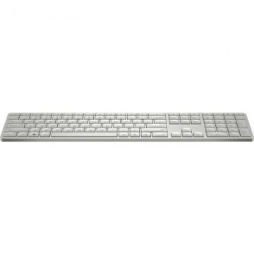 HP   HP 970 Programmable Wireless Keyboard - Backlit - White/Silver - US ENG