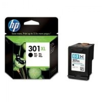 HP   HP 301XL High Capacity Black Ink Cartridge, 480 pages, for HP Deskjet 1000, 1050, 2050, 3000, 3050