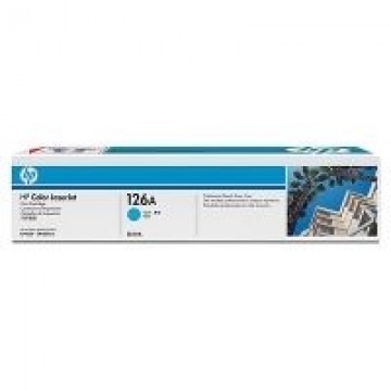 HP   HP 126A Cyan Toner Cartridge, 1000 pages, for HP Color LaserJet CP1025, Pro 100, Pro 200, M275 series