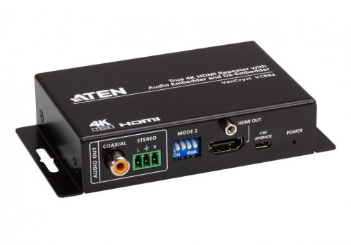 Aten   True 4K HDMI Repeater with Audio Embedder and De-Embedder | VC882 image 1