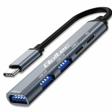 USB-разветвитель Qoltec 53790