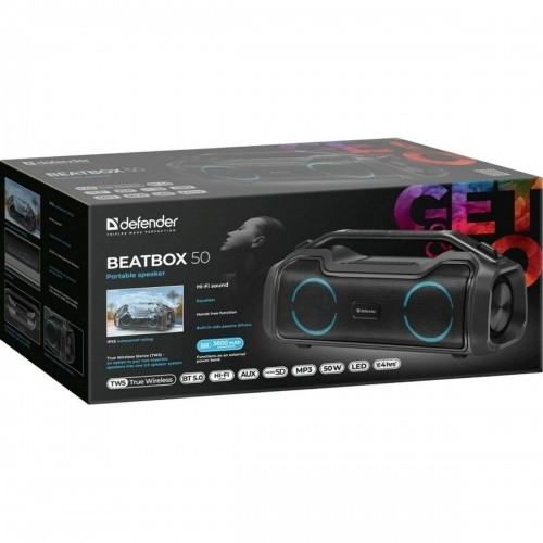 Портативный Bluetooth-динамик Defender BeatBox 50 Чёрный 50 W (1 штук) image 5