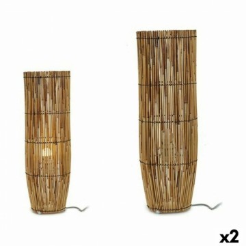Gift Decor Напольный светильник Натуральный Бамбук 21,5 x 62 x 21,5 cm (2 штук)