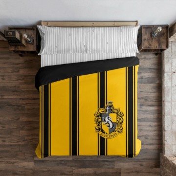Пододеяльник Harry Potter Hufflepuff Жёлтый Чёрный 155 x 220 cm 90 кровать