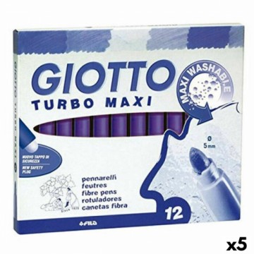 Flomasteru Komplekts Giotto Turbo Maxi Violets (5 gb.)