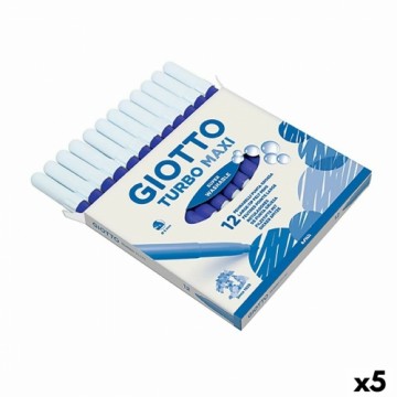 Flomasteru Komplekts Giotto Turbo Maxi Zils (5 gb.)
