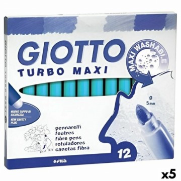 Flomasteru Komplekts Giotto Turbo Maxi Debesu zils (5 gb.)
