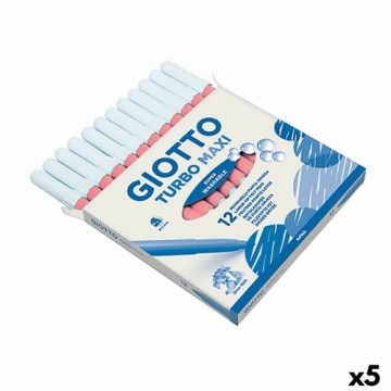 Flomasteru Komplekts Giotto Turbo Maxi Rozā (5 gb.)