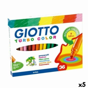 Flomasteru Komplekts Giotto Turbo Color Daudzkrāsains (5 gb.)