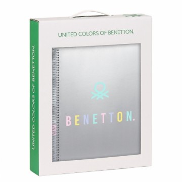 Канцелярский Набор Benetton Silver Серебристый A4 2 Предметы