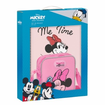 Канцелярский Набор Minnie Mouse Loving Розовый A4 2 Предметы