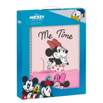 Канцелярский Набор Minnie Mouse Loving Розовый A4 3 Предметы